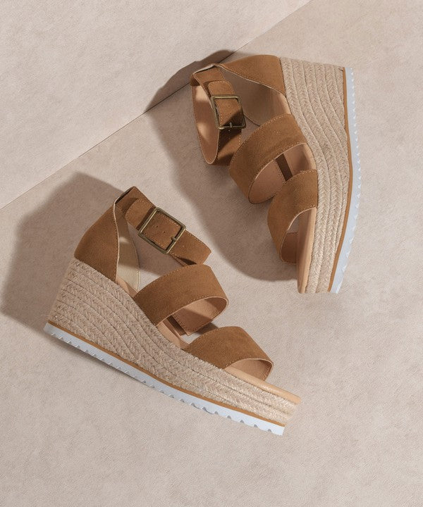 OASIS SOCIETY Slyvie - Double Strap Wedge Heel