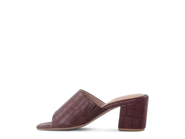 LONDON RAG DUMPLINN Slip-On Block Heel Sandal