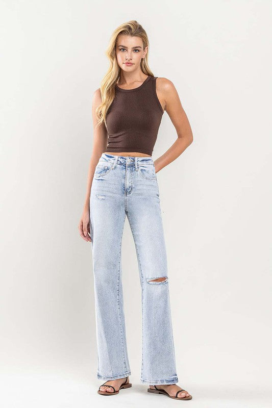 90's Vintage Super High-Rise Flare Jeans