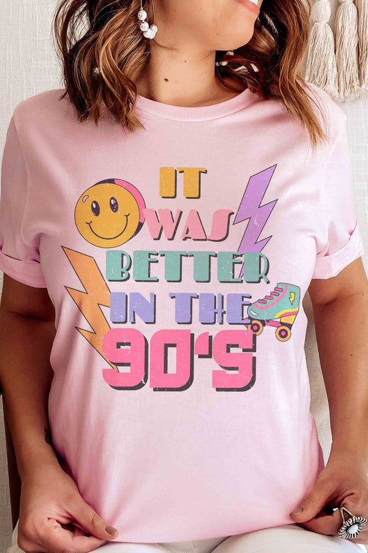 IT WAS BETTER IN THE 90'S GRAPHIC T-SHIRT