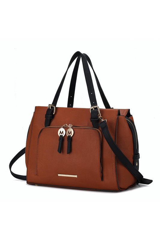 MKF Elise Color-block Satchel Bag by Mia k