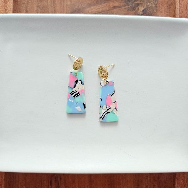 Mia Mini Earrings - 80's Pastel